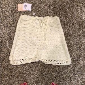 Crochet shorts. Small